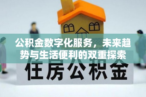 望花公积金数字化服务，未来趋势与生活便利的双重探索