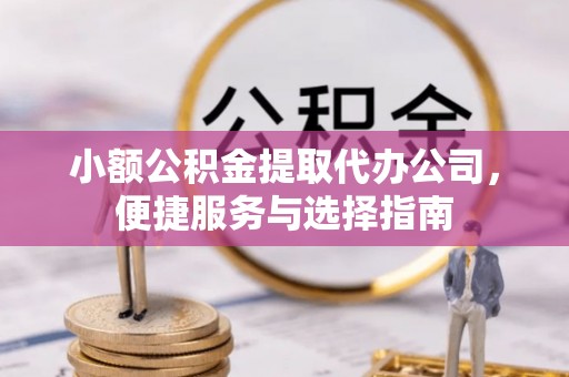 望花小额公积金提取代办公司，便捷服务与选择指南